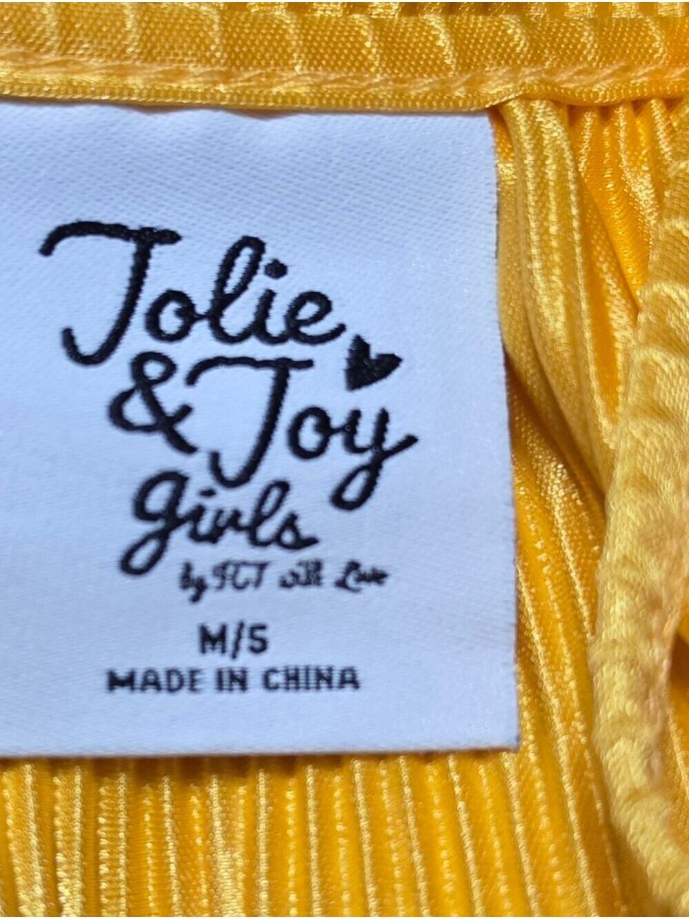 Jolie & Joy Girl's Yellow Outfit Size Medium Polyester NWT - Picture 5 of 8
